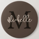 Search for brown monogram badges Minimalist