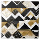 Search for black and gold geometric pattern tiles Chic