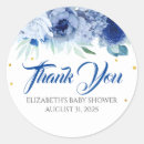 Search for hydrangea thank you stickers Baby shower