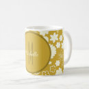 Search for cream gold mugs Flower