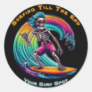 Search for surfing skeleton stickers Surfer