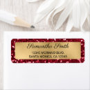 Search for gold foil return address labels Glitter