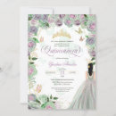 Search for mint green quinceanera invitations Floral