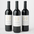 Search for gold leaf wine labels Black