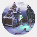 Search for winter snow scene stickers Mountains