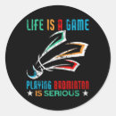 Search for badminton player stickers Racket