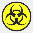 Search for science fiction stickers Biohazard symbol
