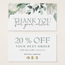 Search for thank you for your purchase discount cards Small business