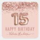 Search for fancy birthday stickers Quinceanera