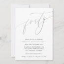 Search for silver 40th birthday invitations Party