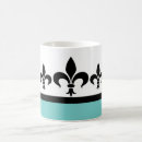 Search for fleur de lys mugs Elegant