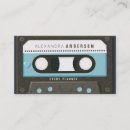 Search for cassette tape business cards Retro