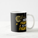 Search for cancer ribbon mugs Childhood cancer awareness