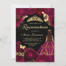 Search for maroon black birthday invitations Gold