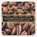 Search for coffee beans stickers Brown