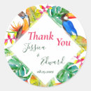 Search for tropical thank you stickers Summer beach