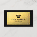 Search for black gold crown business cards Royal