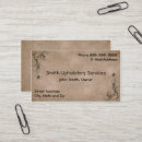 Search for upholstery business cards Upholsterer