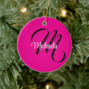 Search for hot pink christmas tree decorations Black and white