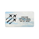 Search for fighter return address labels Air force