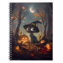 Search for halloween witch notebooks Black cat