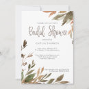 Search for watercolor leaves bridal shower invitations Rustic