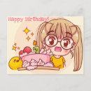 Search for kawaii birthday postcards Unicorn