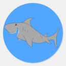 Search for shark cartoon stickers Sea