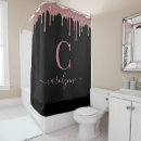Search for black glitter shower curtains Girly