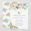 Search for watercolor gender reveal invitations Boy girl