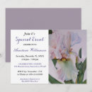 Search for white iris invitations For her