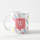 Search for monogrammed m mugs Pink