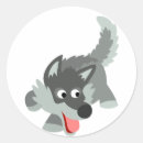 Search for cartoon wolf stickers Animals