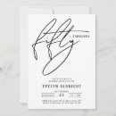 Search for fabulous 50th birthday invitations Fun modern script