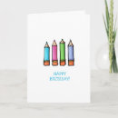 Search for coloured pencil cards Children