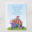 Search for circus clowns invitations Big top