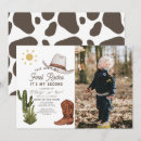 Search for my first rodeo invitations Cowboy