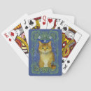 Search for art nouveau playing cards Blue