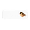 Search for sparrows return address labels Cute