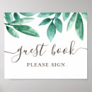 Search for wedding guest books Botanical