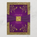 Search for royal purple gold wedding invitations Flowers