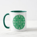 Search for heart mandala mugs Green