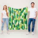 Search for green and gold blankets For her