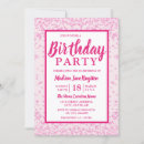 Search for glitter border invitations Pink