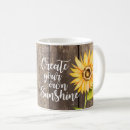 Search for sunflower quote mugs Rustic