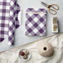 Search for purple plaid wrapping paper Gingham