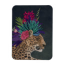 Search for leopard portrait magnets Tropical