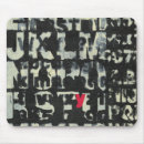 Search for alphabets mousepads Modern