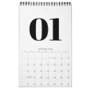 Search for retro calendars Black and white