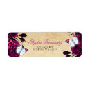 Search for pink butterfly return address labels Bridal shower